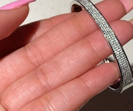 Custom Diamond Name Bracelet W/ Shifting Letters