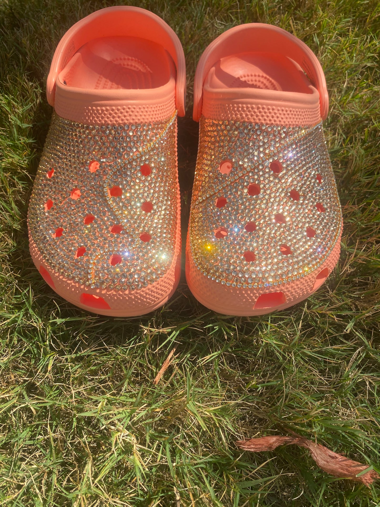 Custom Bling Crocs W/ Diamond Chain