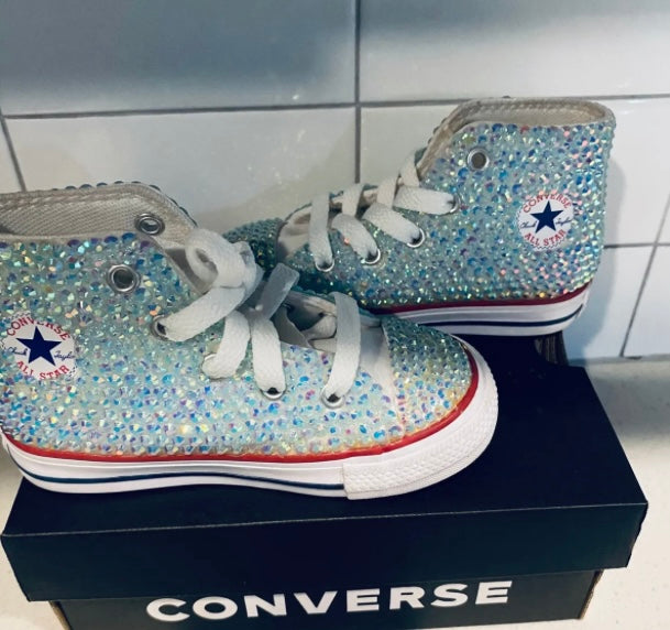 Kid's Custom Full Bling High-Top Converse