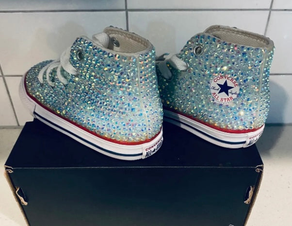 Kid's Custom Full Bling High-Top Converse