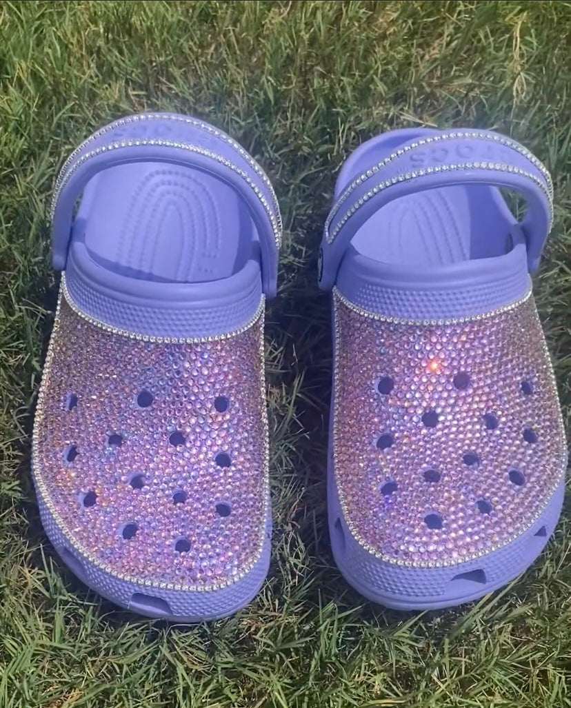 Custom Bling Crocs W/ Diamond Chain