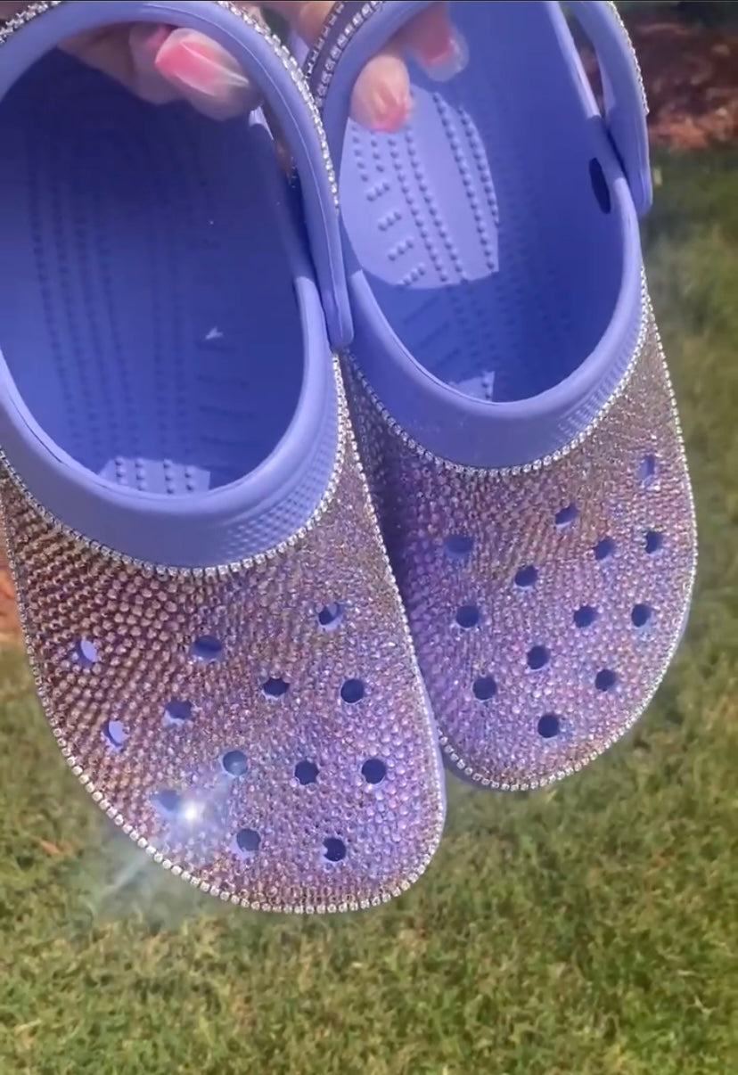 Custom Bling Crocs W/ Diamond Chain