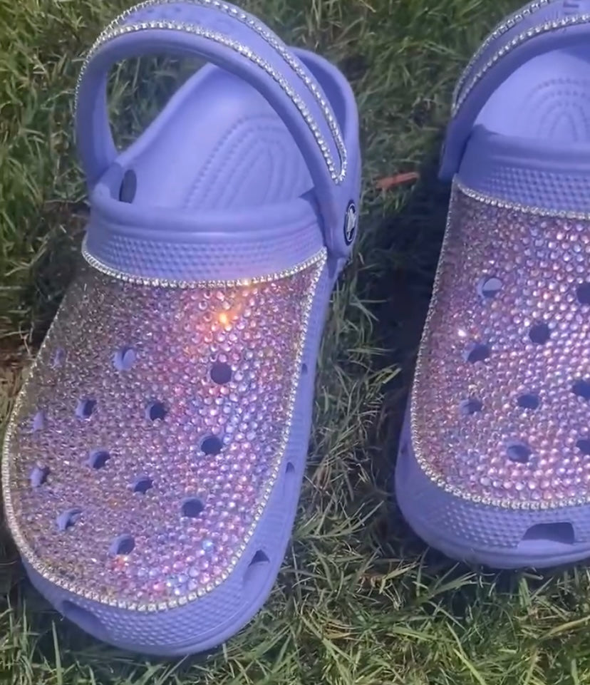 Custom Bling Crocs W/ Diamond Chain