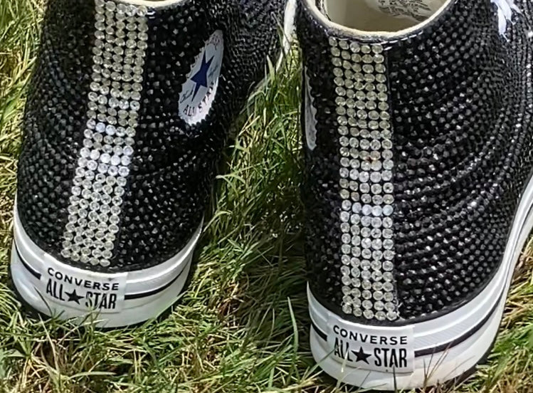 Custom Full Bling High-Top Converse