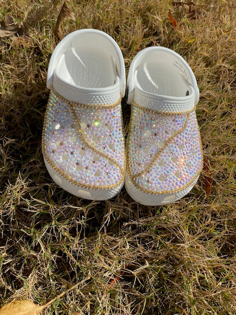 Kids' Custom Bling Crocs W/ Diamond Chain