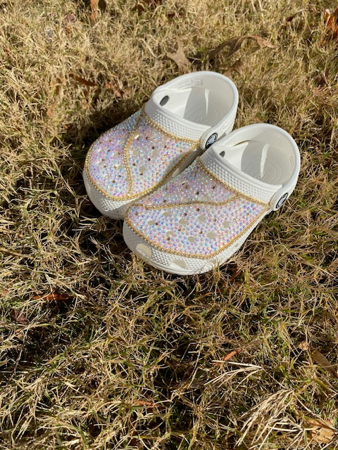 Kids' Custom Bling Crocs W/ Diamond Chain