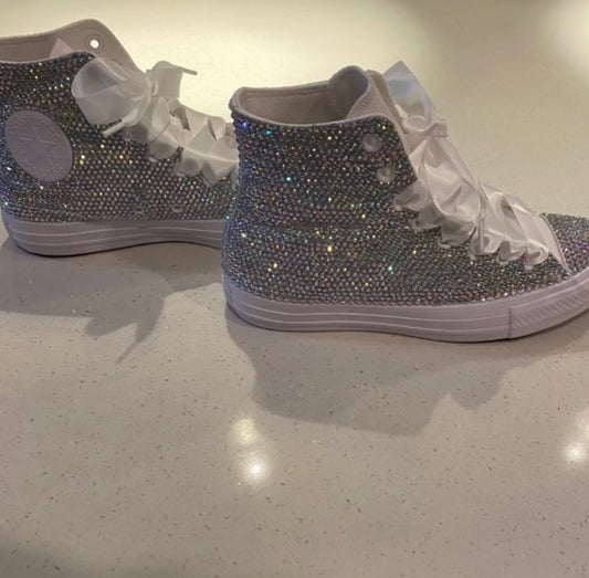 Custom Full Bling High-Top Converse